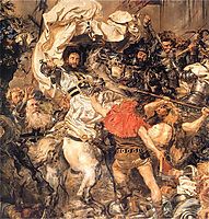Battle of Grunwald, the death of the Grand Master Ulrich von Jungingen (detail), matejko