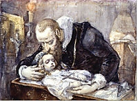 Jan Kochanowski over the dead body of his daughter, 1862, matejko