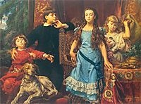 Portrait of the artist`s four children, 1879, matejko