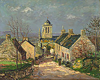 The descending street at Locronan, 1906, maufra