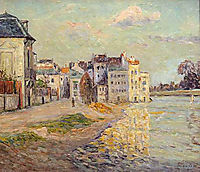 The Embankment of Lagny under Flood Water, 1908, maufra