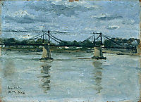 The old bridge in Ancenis, 1884, maufra