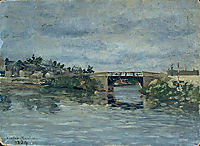 The old Bridge in Barbin, 1884, maufra