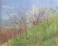 Hildside at Springtime (Little Landscape), 1904, mednyanszky
