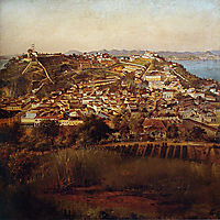 Estudo para Panorama do Rio de Janeiro, 1885, meirelles