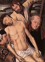 Deposition (left wing of a diptych), 1490, memling