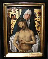 Ecce Homo in the arms of the virgin, 1479, memling
