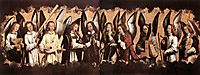 Five Angels Playing Musical Instruments, left hand panel from a triptych from the Church of Santa Maria la Real, Najera , 1490, memling