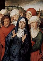 Granada diptych, right wing, the holy women and St. John, c.1475, memling