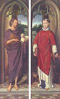 John the Baptist and St. Lawrence, memling