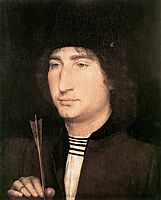 Portrait of a Man with an Arrow, 1480, memling