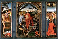 The Resurrection, central panel from the Triptych of the Resurrection, 1490, memling
