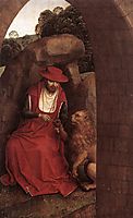 St. Jerome and the Lion, 1490, memling