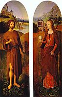 St. John the Baptist and St. Mary Magdalen. Wings of a triptych, memling