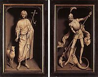 Triptych of the Family Moreel (closed), 1484, memling