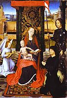 The Virgin and Child with an Angel, St. George and a Donor, memling