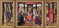 The Virgin and Child with Saints and Donors (The Donne Triptych), c.1478, memling