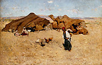 Arab Encampment, Biskra, 1887, metcalf