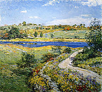 Autumn Roadside, 1918, metcalf
