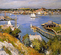 Gloucester harbour Sun, 1895, metcalf