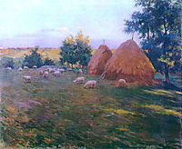 Haystacks, 1888, metcalf