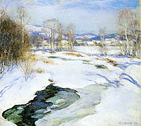 Icebound Brook (aka Winter-s Mantle), 1922, metcalf