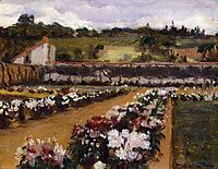 Monet-s Formal Garden, 1886, metcalf