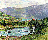 Mountain Lakes, Olden, Norwas, 1913, metcalf