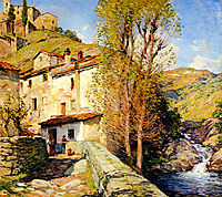 Old Mill, Pelago, Italy, 1913, metcalf