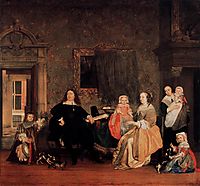 The Family of Jan Jacobsz Hinlopen, c.1662, metsu