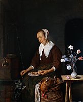 Woman Eating, c.1665, metsu