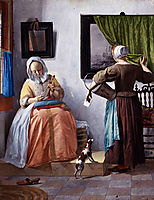 Woman Reading a Letter, c.1666, metsu