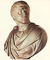 Brutus: detail: 1, 1540, michelangelo