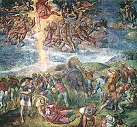 The Conversion of Saul, 1545, michelangelo