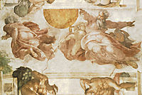 The Creation of the Sun, michelangelo