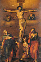 Crucifixion, 1540, michelangelo