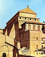 Exterior of the Sistine Chapel, michelangelo