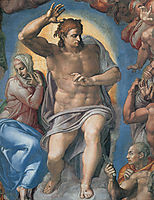 The Last Judgement: Christ the Judge, 1541, michelangelo
