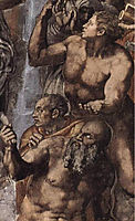 The Last Judgement: detail: 2, 1541, michelangelo