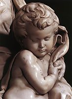 Madonna and Child: detail: 3, 1501-1505, michelangelo