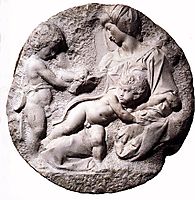 Madonna and Child with the Infant Baptist, 1505-1506, michelangelo