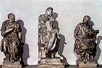 Medici Madonna between St. Cosmas and St. Damian, 1531, michelangelo