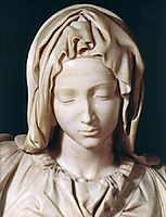 Pieta: detail: 1, 1499, michelangelo