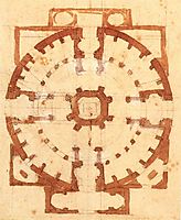 Plan for a Church, 1560, michelangelo