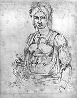 Portrait of Vittoria Colonna, 1540-1550, michelangelo