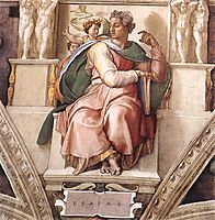 The Prophet Isaiah, 1509, michelangelo