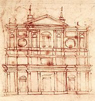 San Lorenzo, façade, c.1517, michelangelo