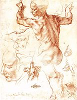 Study to The Libyan Sibyl, c.1508, michelangelo