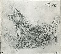Study for a Resurrection of Christ, 1532-1533, michelangelo