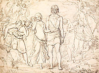 Cymon And Iphigenia, 1847, millais